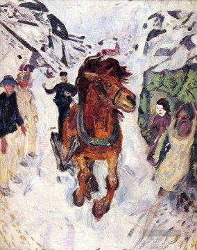 Edvard Munch Werke - galoppierenden Pferd 1912 Munch